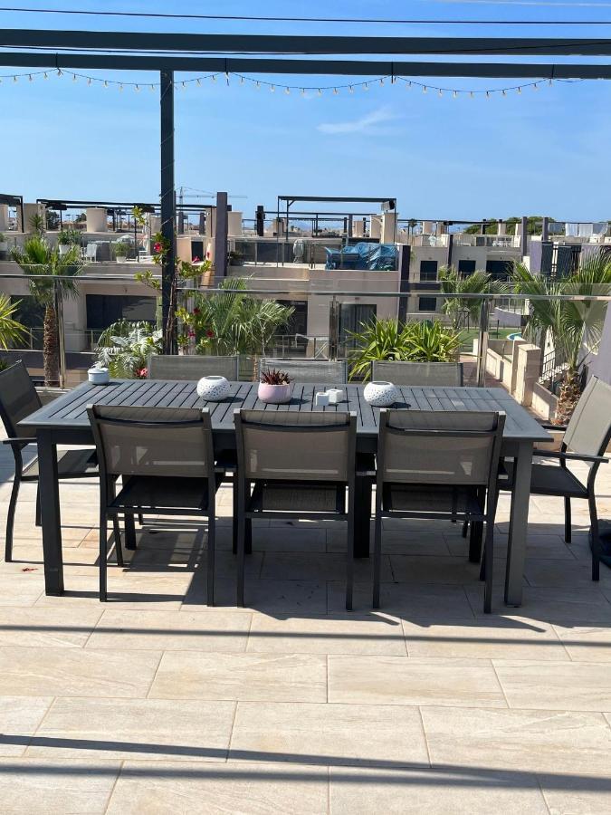 Higuericas Costa 222 Haerlig Takterrass Med Havsutsikt - Pool Och 250M Till Stranden Torre de la Horadada Ngoại thất bức ảnh